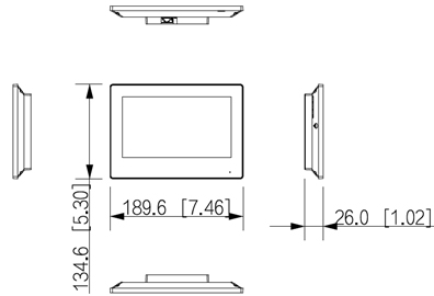 esquema dimensional DHI-KTW02 dahua